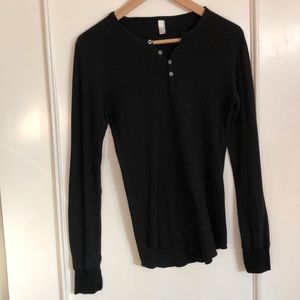 American Apparel size small Henley